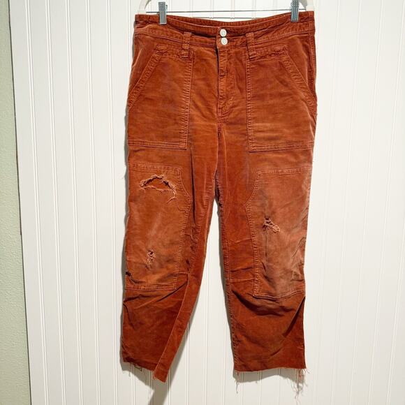 Anthropologie Pants - Anthropologie Pilcro The Wanderer Pants Corduroy Rust Colored Size 30